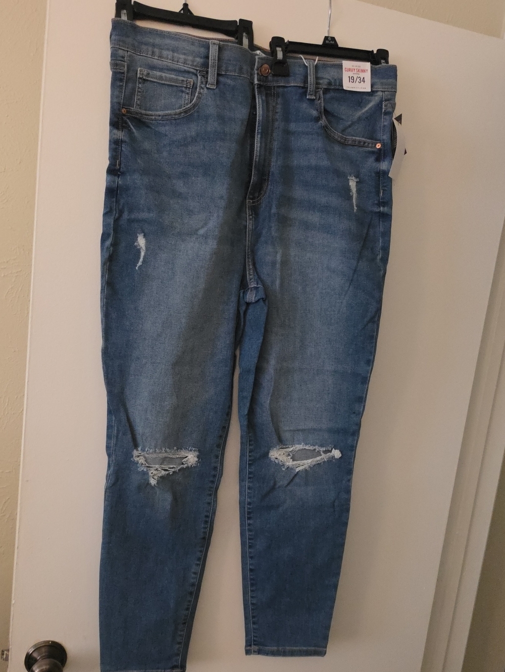 Celebrity Pink Women's Distressed Blue Jeans - Casual Slim Fit